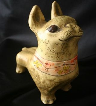 Vintage Jaru California Pottery Bulldog Sculpture 70s