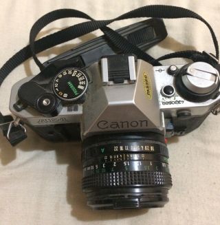 Vintage Canon Ae - 1 35mm Camera Canon Lens 50mm 1:1.  4