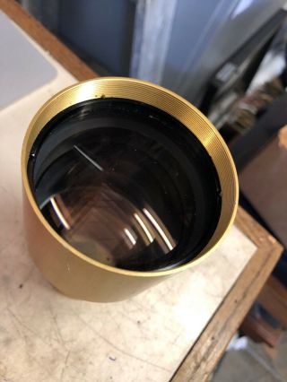 Vintage KOLLMORGEN Gold f:1.  9,  4.  75” E.  F.  Projection Lens - B241 - 110 Made in USA 7