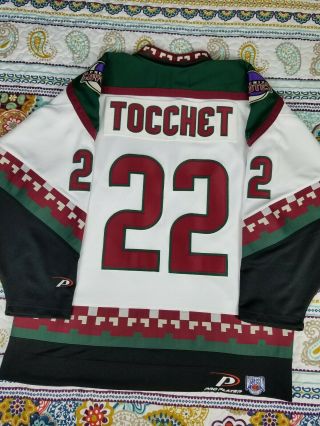 Phoenix Coyotes Rick Tocchet Pro Player Vintage Hockey Jersey Mens Sz Xl 90s Nhl