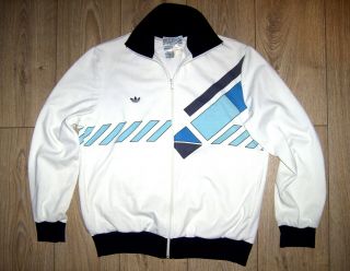 Vintage 80s Adidas Ventex Ivan Lendl Originals Trefoil Track Suit Top Jacket M