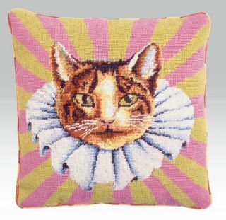 Ehrman Kaffe Fassett Cat In A Ruff Tapestry Needlepoint Kit Vintage