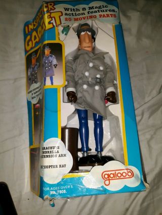 Vintage 1983 Galoob 12 " Inspector Gadget Action Figure Toy Doll 80s