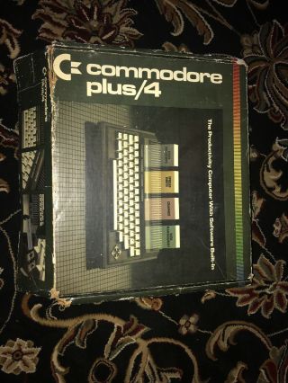 Vintage Commodore Plus/4 W/original Box,  Packaging & Manuals.