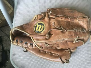 Wilson " The A2000 " Xl Baseball Glove Nylon Stitched Rht Made In Usa Vintage