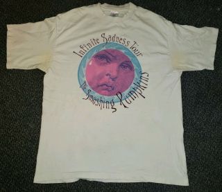 Vintage 1996 Smashing Pumpkins Mellon Collie Infinite Sadness Tour T - Shirt Xl