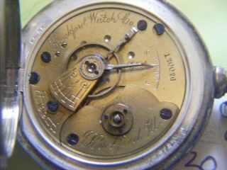 Rockford 7j 18s.  Mod.  2 Pocket Watch 102069 Newport Coin Silver Hunting Case
