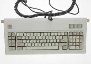 Vintage Ibm Model F At Computer Keyboard 5 Pin Din 6090817 Clicky Keys W/ Box