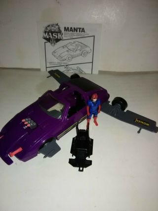 M.  A.  S.  K.  1987 Manta With Vanessa Warfield And Mask 99 Complete Vintage Kenner