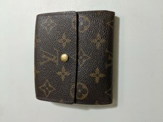 Louis Vuitton Vintage Monogram Canvas Elsie Compact Bifold Wallet Snap Closure