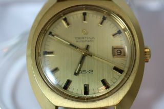 Vintage Certina Ds - 2 Goldplated In