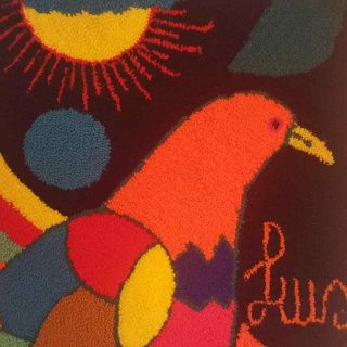 Luis Montiel Mali Mai 1970 ' s Bird Tapestry Venezuela MCM Rya Rug 2