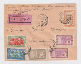 Madagascar: Rare Genet Flight Cover - Only 7 Carried,  Muller 7,  500 Points