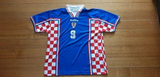 1998 Croatia Suker XXL lotto football shirt jersey vintage trikolt world cup 2
