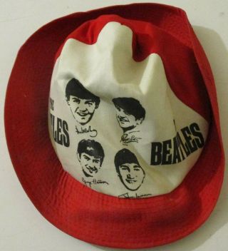 Vintage 1964 The Beatles Novelty Beach Hat