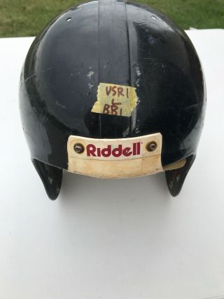 Vintage Riddell Vsr1 Large Football Helmet (black With No Face Mask)