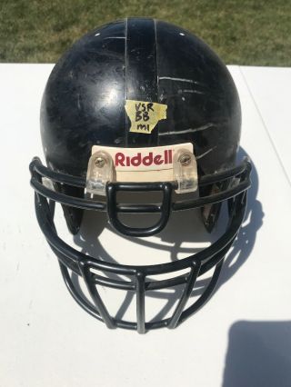 Vintage Riddell Vsr1 Football Helmet (black With Black Face Mask)