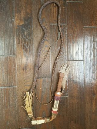 Vintage/antique Style American Indian Whip 115 Inches Long