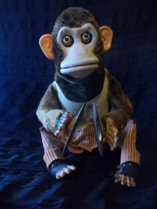 Vintage Jolly Chimp Monkey Toy With Cymbals C.  K.  Japan