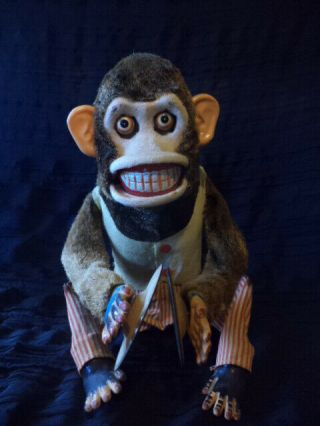 Vintage Jolly Chimp Monkey Toy With Cymbals C.  K.  Japan 2