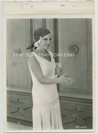 Lilyan Tashman Vintage Linen Back Keybook Portrait Photo