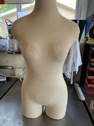 Vtg Female Mannequin Dress Form Torso Dressmaker