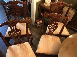 Mahogany Chippendale Dining Chairs 2
