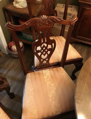 Mahogany Chippendale Dining Chairs 4