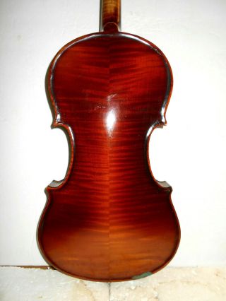 Antique Vintage Old American " The Guldan " 2 Pc Back Full Size Violin - Nr