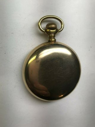 Large 18 Size Gold Filled Pocket Watch Case In Great Shape