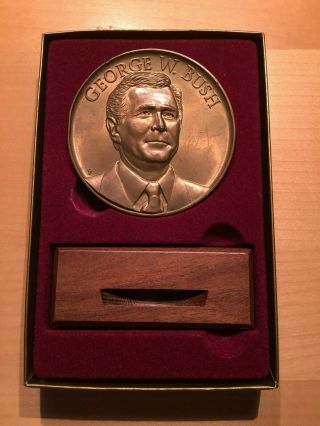 Rare Trial Striking Of 2001 Official Inaugural Medal - President George W Bush