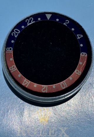 ROLEX GMT - MASTER 1675 VINTAGE Bezel INSERT 100,  Mod;Pepsi 3
