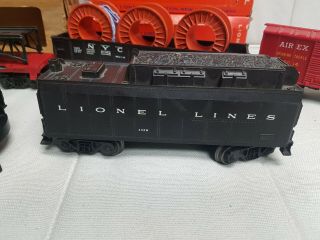 Rare Vintage Lionel 027 243 243W Locomotive W/ Whistle Tender & Cars 027 Gauge 3
