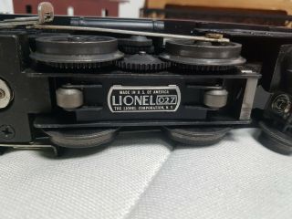 Rare Vintage Lionel 027 243 243W Locomotive W/ Whistle Tender & Cars 027 Gauge 7