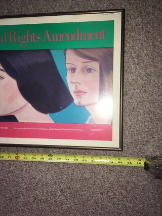 Alex KATZ c197o RARE artist poster Equal Rights Amendment NOW metoo 14”x44” 3