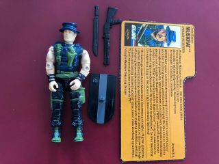 1989 G.  I.  Joe Night Force Muskrat (v2) Swamp Vintage Rare Arah W/accessories