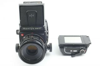 [Exc,  5 / Rare sample] Mamiya RB67 Pro S,  127mm C,  120 back From Japan 10313 10