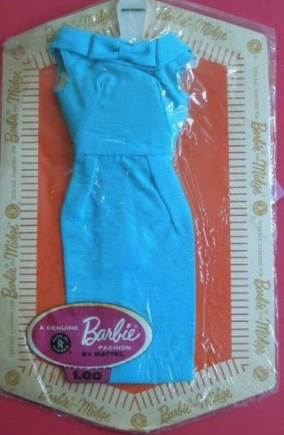 Vintage NRFC MOC Mattel Barbie Pak - Teal Sheath 2