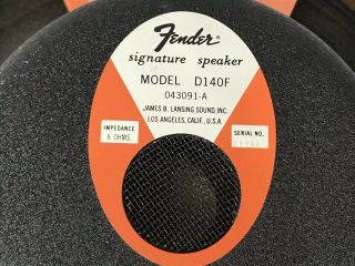 Vintage Fender JBL D140F 15” Speaker Showman Bassman Rare Orange Frame 2