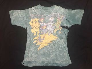 Grateful Dead T - Shirt " Follow The Golden Road " Liquid Blue 1994 Jerry Garcia Vtg