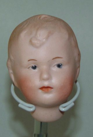 Rare Antique Bisque Doll Head Heubach Character Boy Rare Mold 8729? 9729?