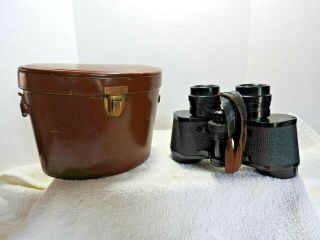 1954 - 1971 Vintage Carl Zeiss Binoculars 8x30 With Leather Case Perfect Shape