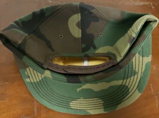 Vtg Dekalb K - Products Camouflage Snapback Hat Trucker Cap Patch USA 3