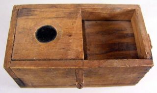 Antique Wooden Pine Bee Lining Or Hunting Box Apiary Beekeeping W Glass Window