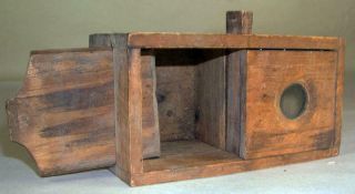 Antique Wooden Pine Bee Lining Or Hunting Box Apiary Beekeeping W Glass Window 2