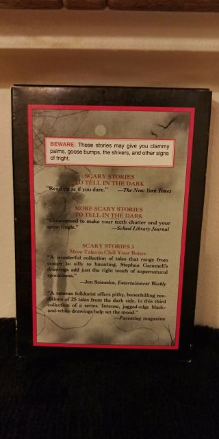 Vintage 1st Edition Scary Stories to Tell in the Dark Boxed Set Alvin Schwartz 3