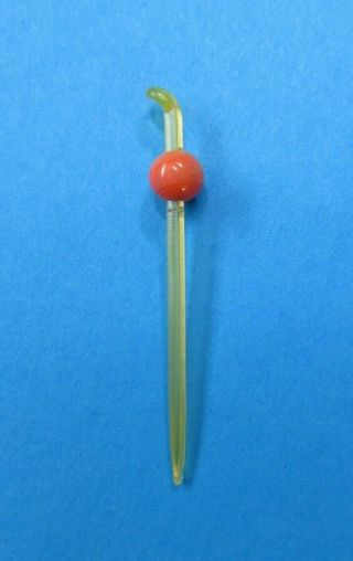 Vintage BARBIE IN JAPAN 0821 Hair Ornament: Stick with Orange Ball 2