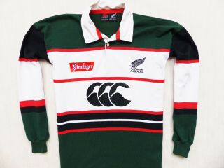Vintage Rugby Shirt Canterbury All Blacks Zealand 1994 - 96 Jersey Size: Large
