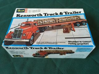Revell Vintage 1/48 Kenworth Truck & Trailer Amt Mpc O Scale For Diorama