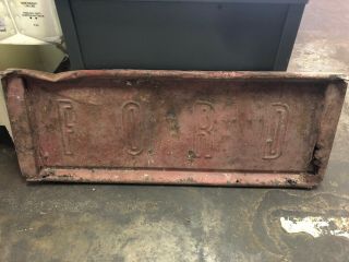 Vintage 1957 - 62 Ford Truck Tailgate Big Letters 52”x20”